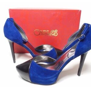 Carlos Santana Capelli Women's Black and Blue Heels 7